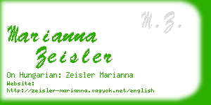 marianna zeisler business card